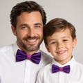 Purple Bow tie set for daddy and son, Daddy and me gift set, Grandpa and me, Purple bow tie, Toddler bow tie, daddy and me bow tie gift
