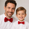Red Bow tie set for daddy and son, Daddy and me gift set, Grandpa and me, Father son matching, Toddler bow tie, daddy and me bow tie gift