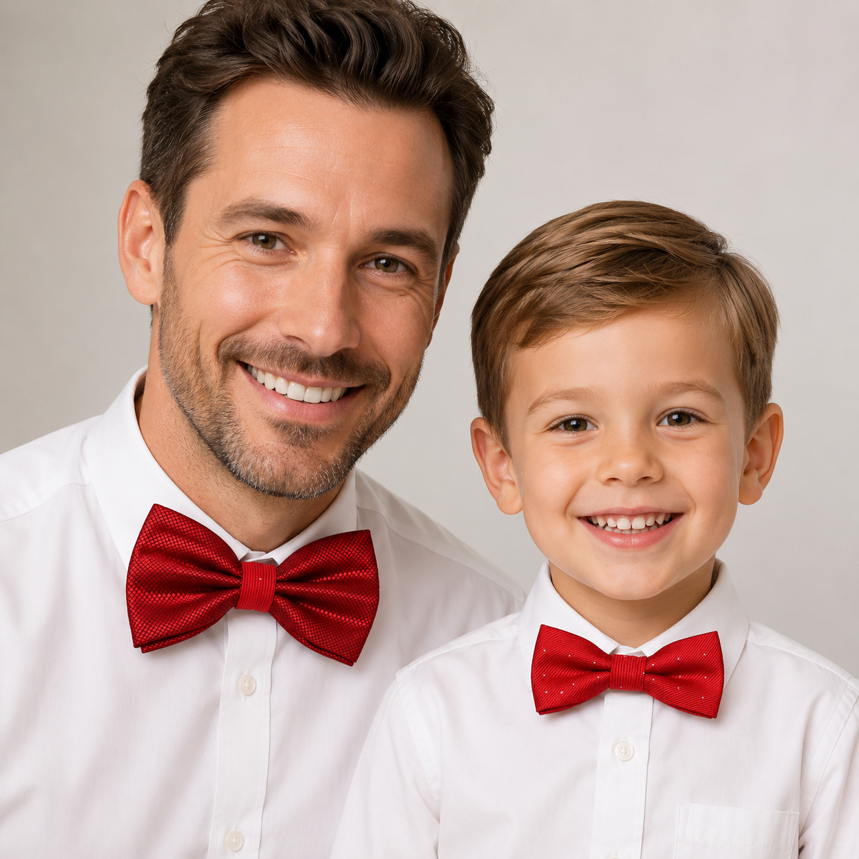 Red Bow tie set for daddy and son, Daddy and me gift set, Grandpa and me, Father son matching, Toddler bow tie, daddy and me bow tie gift