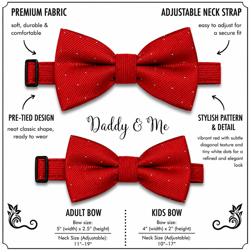 Red Bow tie set for daddy and son, Daddy me gift set, Grandpa and me, Father son matching, Toddler bow tie, daddy me bow tie gift
