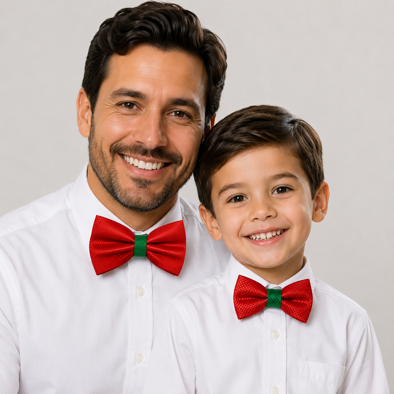 Red green Bow tie set for daddy and son, Daddy me gift set, Grandpa and me, Father son matching, Toddler bow tie, daddy me bow, Red and Green bow