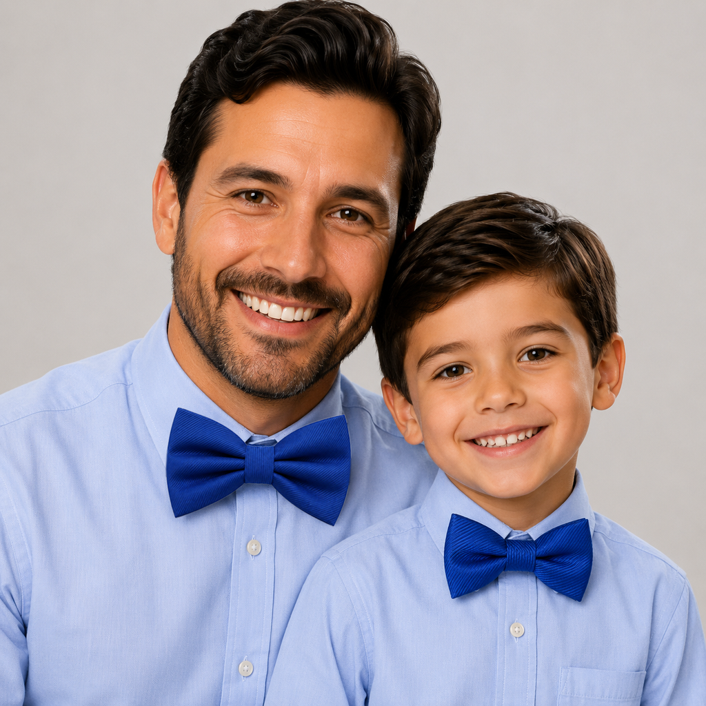 Royal blue Bow tie set daddy son, Classic blue Daddy and me gift, Grandpa and me, Father son matching, Kids bow tie, Kids adult bow tie, high quality