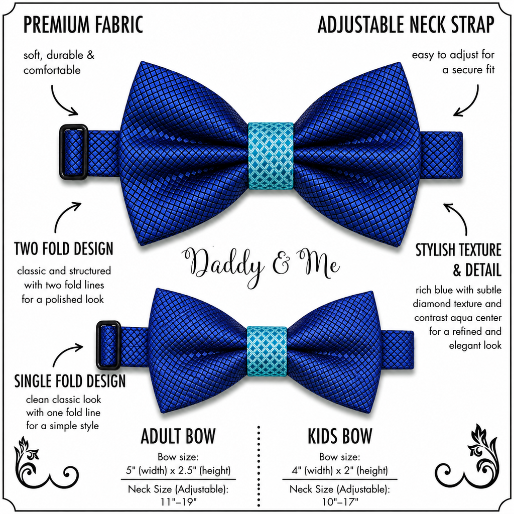 Royal blue Bow tie set for daddy and son, Daddy and me gift set, Grandpa and me, some thing blue, Toddler bow tie, daddy and me bow tie gift