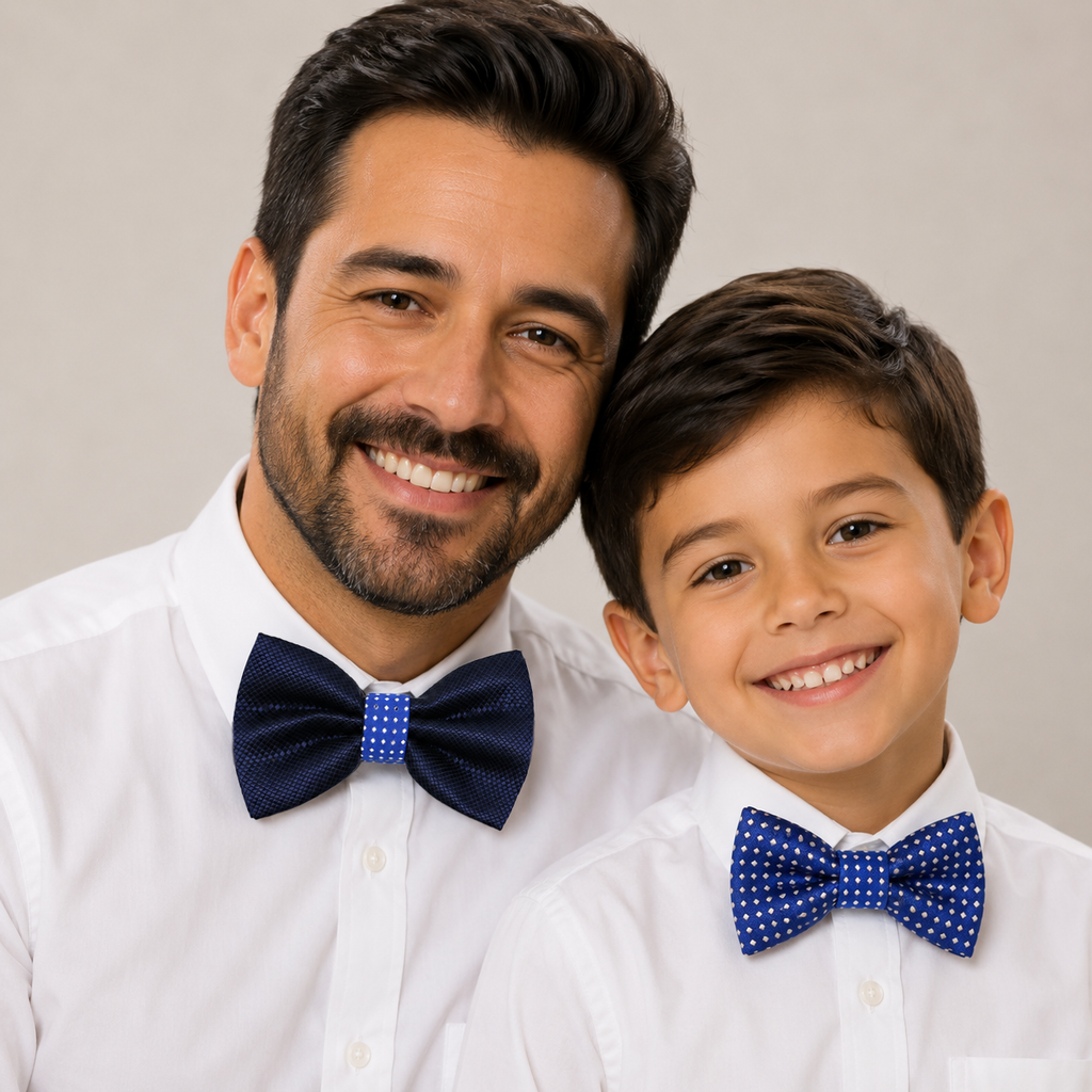 Royal blue Navy Bow tie set for daddy and son, blue bow tie, Daddy me gift set, Father son match , Royal blue kids bow, Daddy and me gift