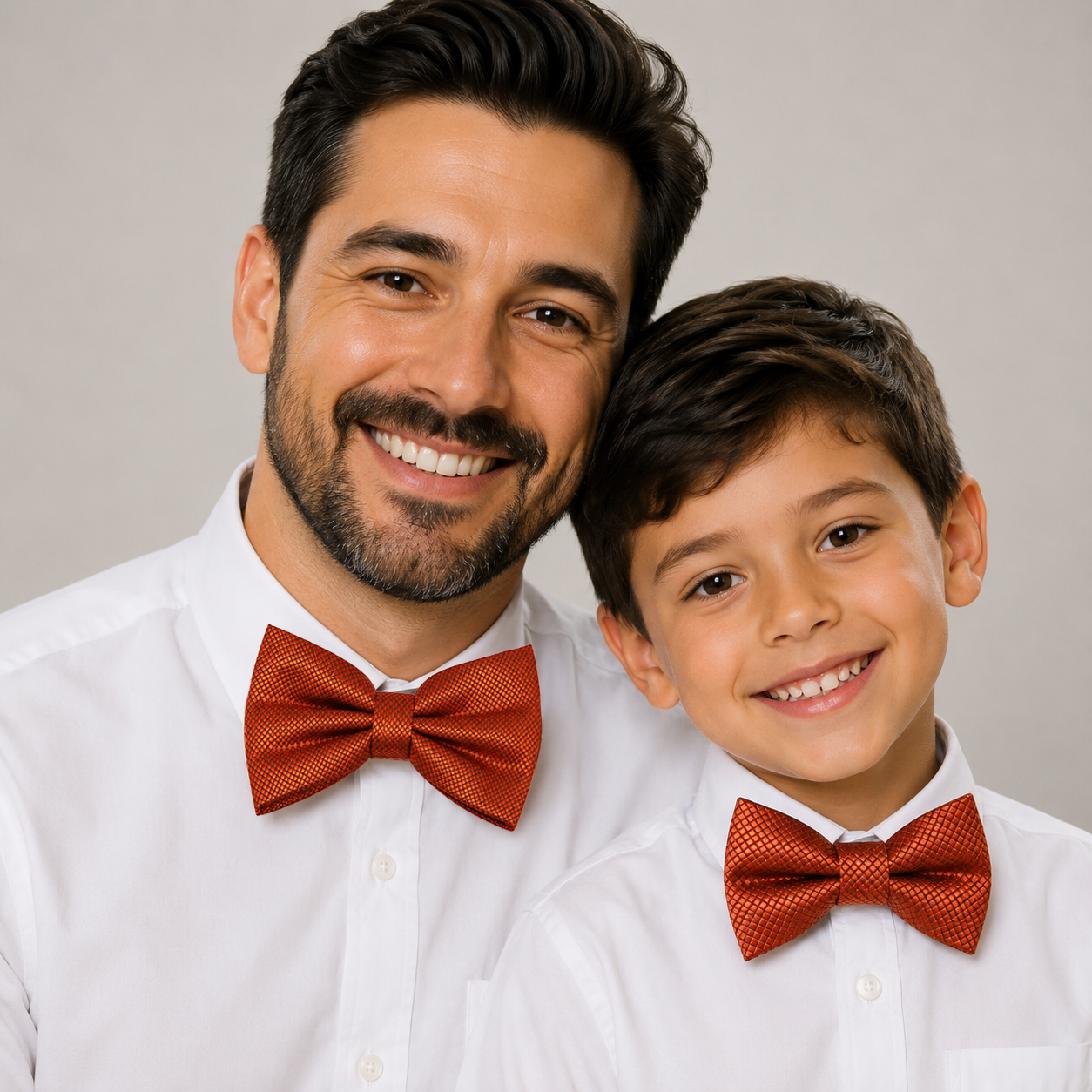 Rust Bow tie set for daddy and son, Daddy me gift set, Grandpa and me, Father son matching bow, Rust bow tie for kids, Rust wedding theme