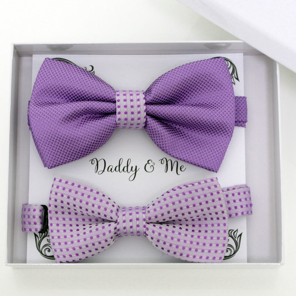 Lavender bow tie set for daddy and son, Daddy and me gift set, Grandpa and me, Father son matching, Toddler bow tie, daddy and me bow tie