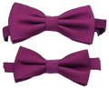 Purple Wine boys bow tie in two sizes, handmade and pre-tied