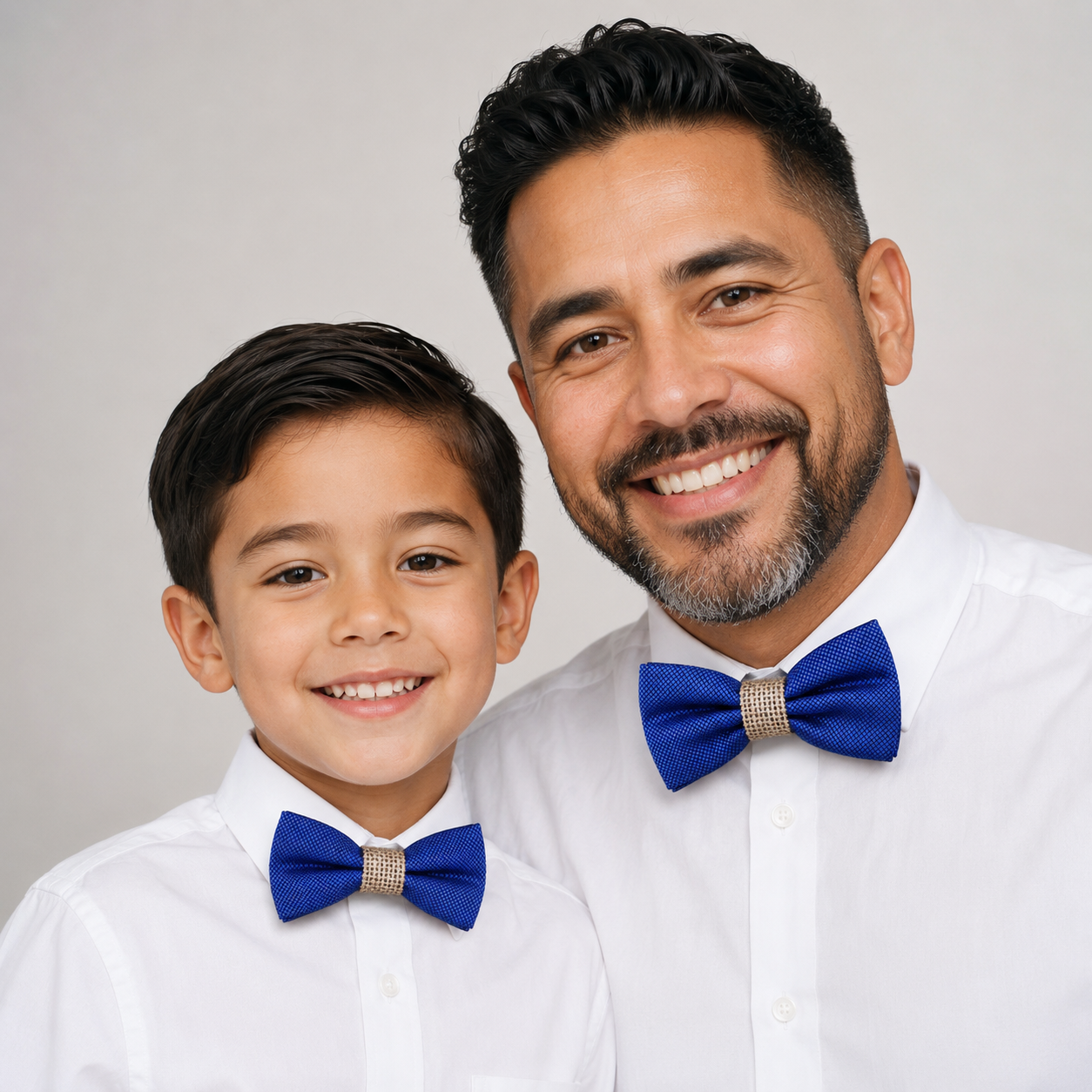 Royal blue burlap Bow tie set for daddy and son, Daddy me gift set, Grandpa and me, Father son match, Royal Blue kids Toddler bow, handmade