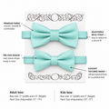 Aqua Blue daddy and me bow ties — adult and kids sizes