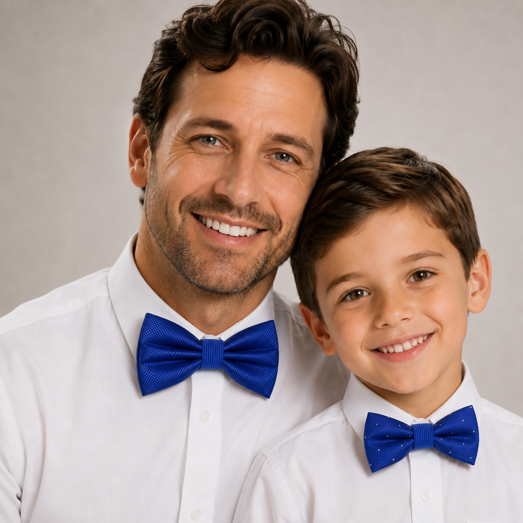 Royal blue Bow tie set for daddy and son, Daddy me gift set, Grandpa and me, Some thing blue, Toddler bow tie, daddy me bow tie, ring bearer