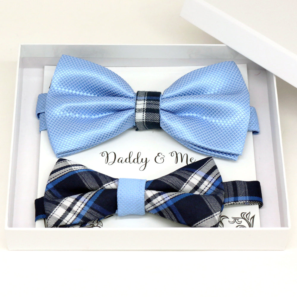 Blue Bow tie set for daddy and son, Daddy and me gift set, Grandpa me, Father son match, Toddler bow tie, daddy me bow tie, some thing blue