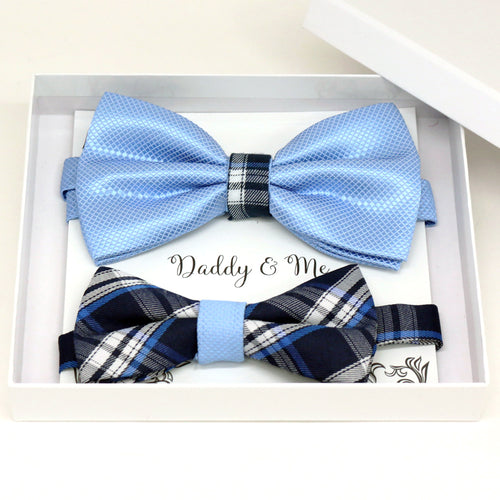 Blue Bow tie set for daddy and son, Daddy and me gift set, Grandpa me, Father son match, Toddler bow tie, daddy me bow tie, some thing blue