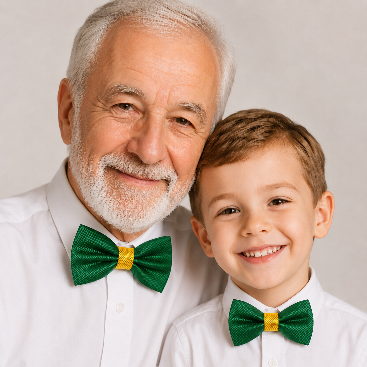 Emerald green and gold Bow tie set for daddy and son, Daddy and me bow tie gift set, Grandpa and me, Emerald green and gold Kids Toddler bow