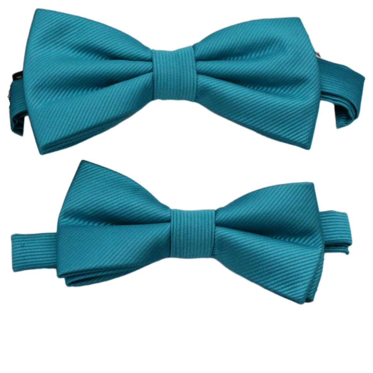 Teal Blue boys bow tie in two sizes, handmade and pre-tied