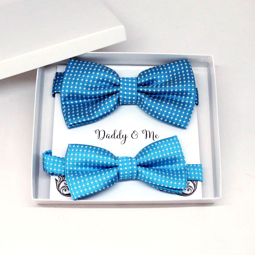 Blue Bow tie set for daddy and son, Daddy me gift set, Grandpa and me, Father son match, Toddler bow tie, daddy me bow tie, some thing blue