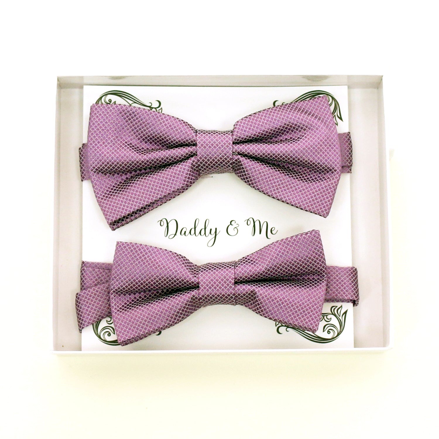 Dusty lavender bow tie set for daddy and son, Daddy and me gift set, Grandpa and me, Father son matching, Dusty lavender bow tie for kids