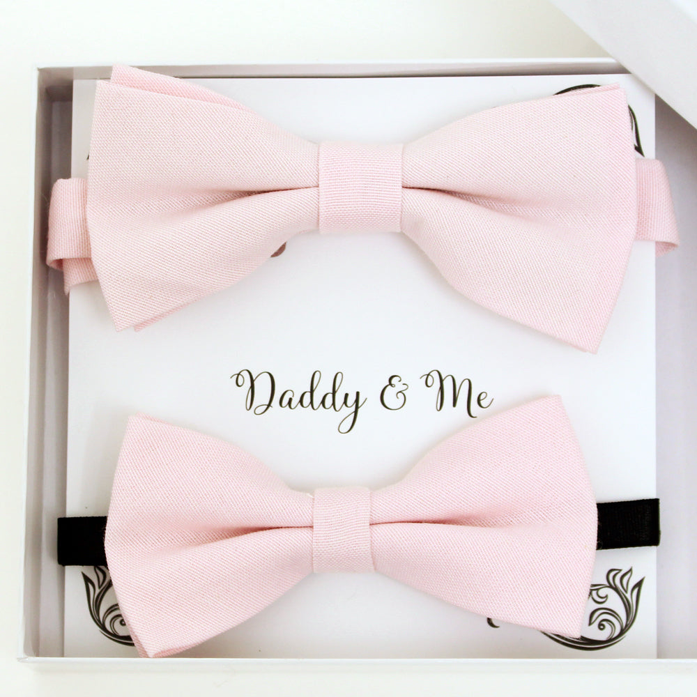 Pink Bow tie set for daddy and son, Daddy me gift set, Grandpa and me, Father son match, Toddler bow tie, daddy me bow tie, Ring bearer