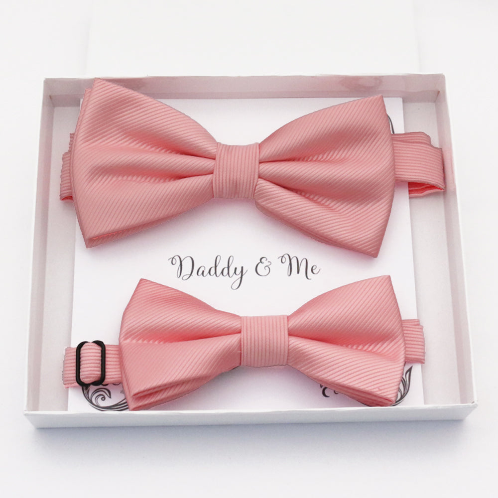 Blush Bow tie set daddy son, Daddy and me gift Grandpa and me, Father son matching, Kids bow tie, Kids adult bow tie, High quality