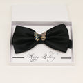 Black wooden butterfly bow tie, Best man request gift, Groomsman bow, handmae Ring Bearer bow, Man of honor gift,black kids toddler bow tie
