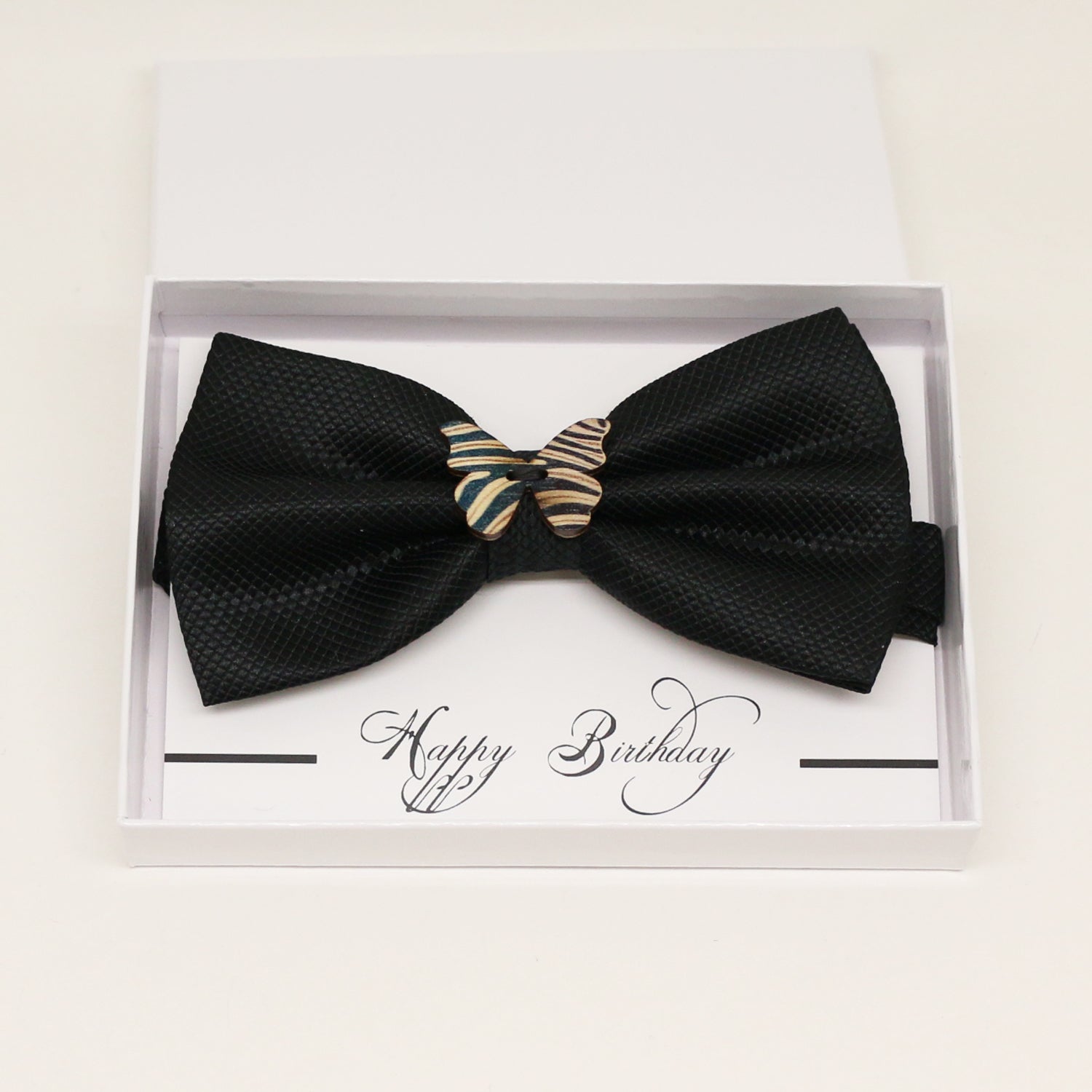 Black wooden butterfly bow tie, Best man request gift, Groomsman bow, handmae Ring Bearer bow, Man of honor gift,black kids toddler bow tie