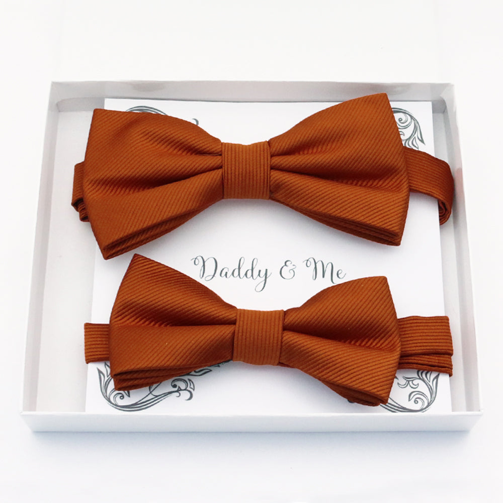 Cinnamon Bow tie set daddy son, Daddy and me gift Grandpa and me, Father son matching, Kids bow tie, Kids adult bow tie, High quality