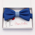 Royal blue bow tie Best man Groomsman Man of honor ring bearer request gift, Kids adult bow, Adjustable Pre tied High quality, Birthday Congrats
