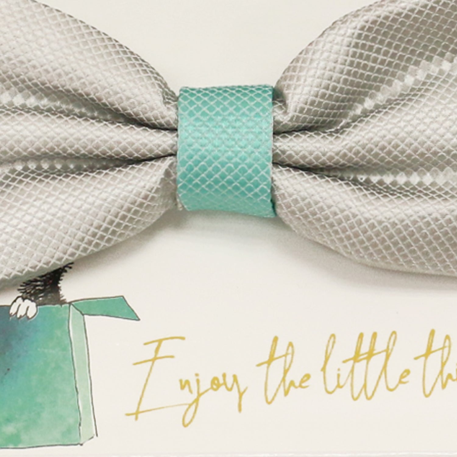 Gray and turquoise handmade bow tie, Best man gift , Groomsman bow, Man of honor, ring bearer bow tie, handmade birthday gift, Congrats grad