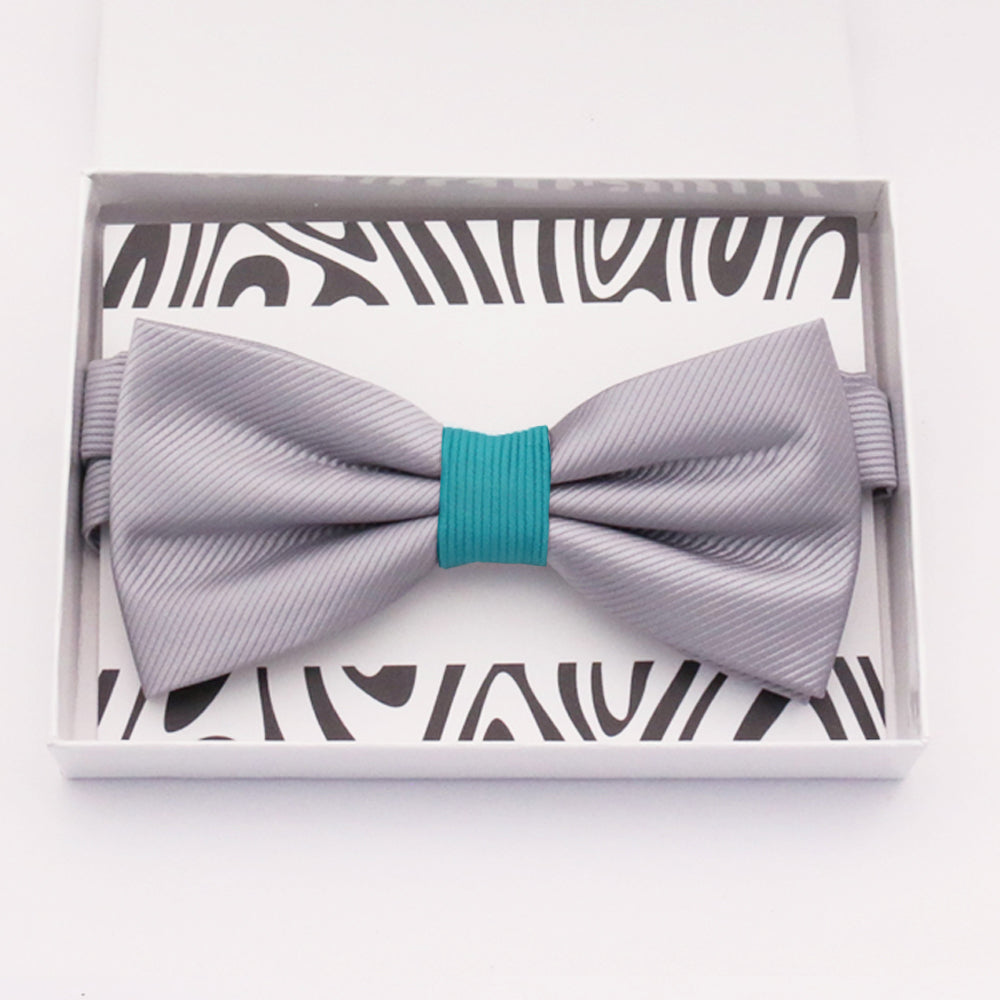 Gray burlap bow tie Best man Groomsman Man of honor ring bearer request gift, Kids adult bow, Adjustable Pre tied High quality, Birthday Congrats