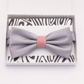 Gray and blush bow tie Best man Groomsman Man of honor ring bearer request gift, Kids adult bow, Adjustable Pre tied High quality, Birthday Congrats