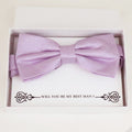 Lilac bow tie, Best man request gift, Groomsman bow tie, Man of honor gift, Best man bow tie, man of honor, Lilac bow tie, thank you gift