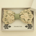 Sage Green lace bow tie,  Handmade lace bow tie, Thank you gift, Pre-Tied Bow Tie, best man bow tie, ring bearer bow tie gift