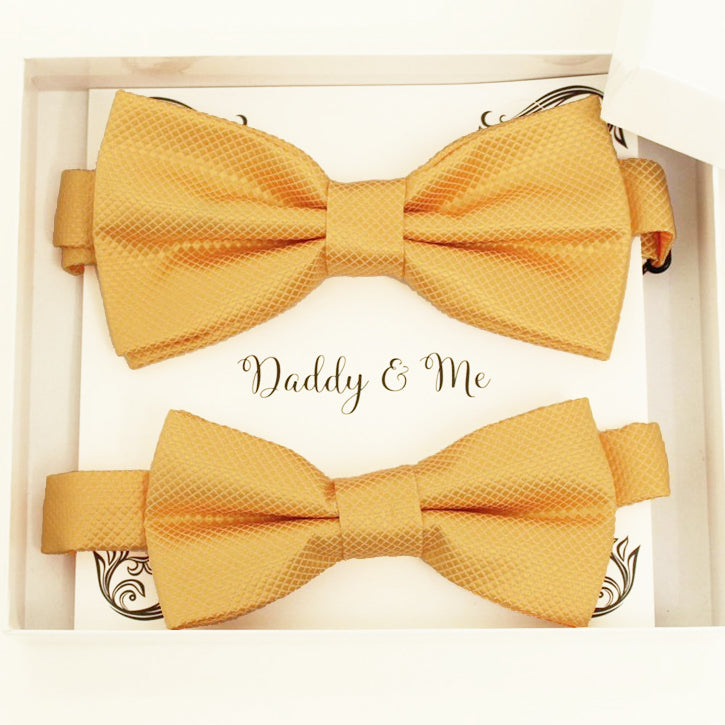 Yellow bow tie set for daddy and son, Daddy and me gift set, Grandpa and me, Father son matching, Yellow Kids bow tie, daddy and me bow