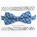 Plaid Navy blue bow tie ring bearer, 1st Birthday gift, Kids adult bow, Adjustable Pre tied High quality, Kids party favor, toddler bow