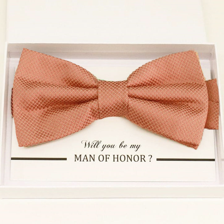 Raspberry rose burlap bow tie Best man Groomsman Man of honor ring bearer request gift, Kids adult bow, handmade Adjustable Pre tied 