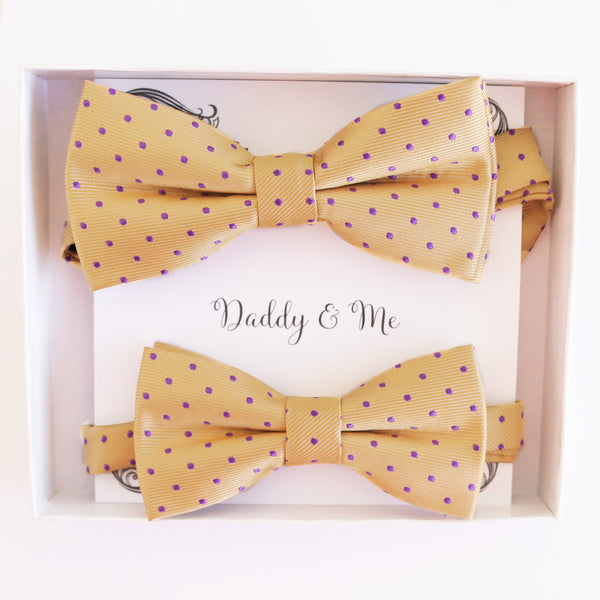 Cream Lavender Bow tie set Kids Adult bow tie set Daddy me Father son match, Handmade kids bow Adjustable pre tied, High quality