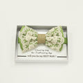 Green Lace burlap bow tie, Best man request gift, Groomsman bow tie, Man of honor gift, Best man bowtie, best man gift, man of honor request