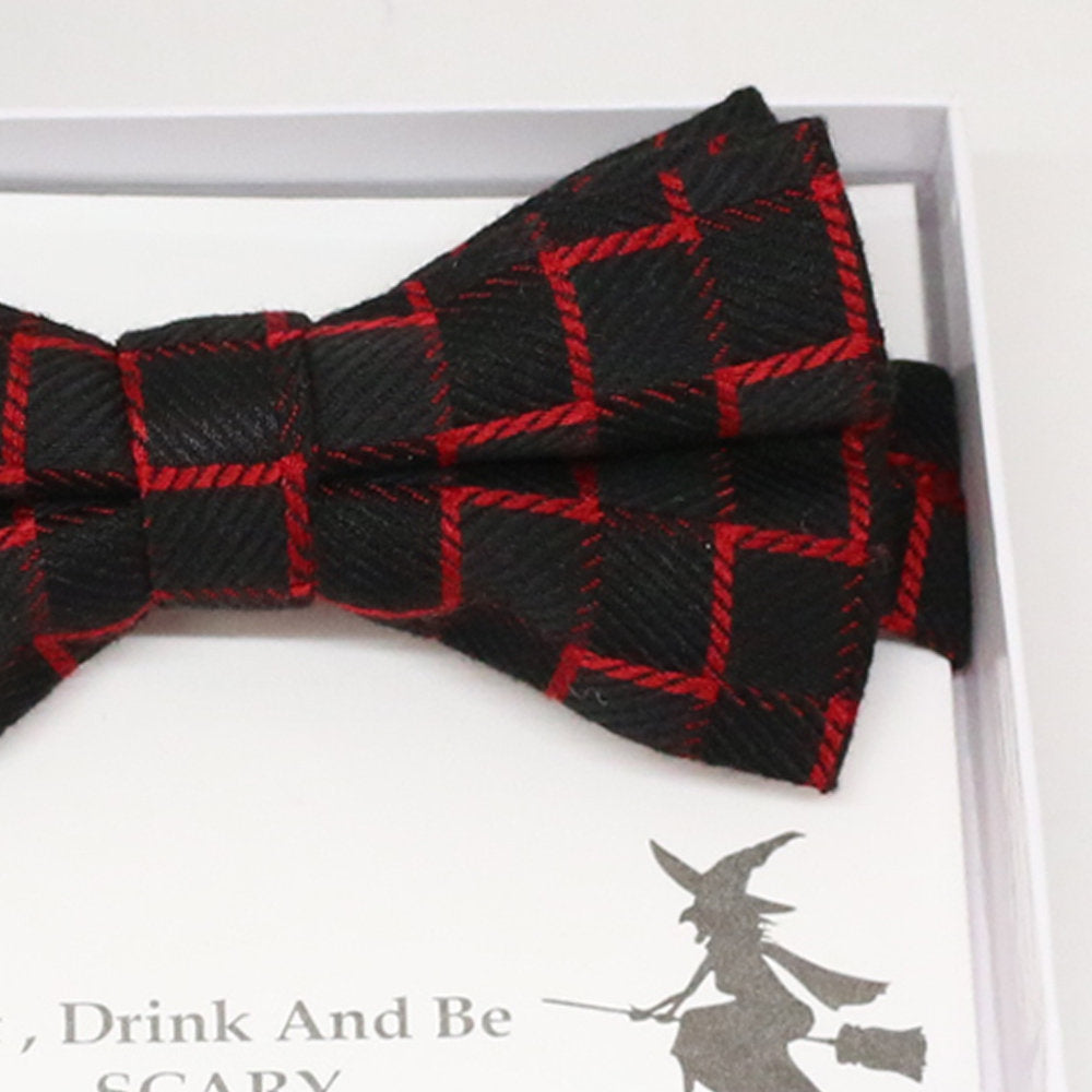 Black Red  bow tie, Best man request gift, Groomsman bow tie, Man of honor gift, Best man bow tie, best man gift, man of honor request bow