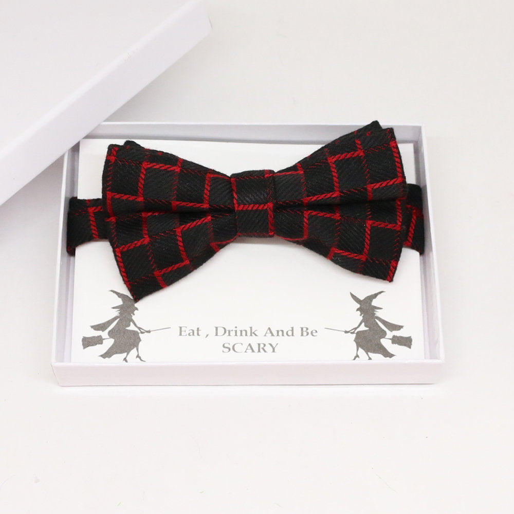 Black Red  bow tie, Best man request gift, Groomsman bow tie, Man of honor gift, Best man bow tie, best man gift, man of honor request bow