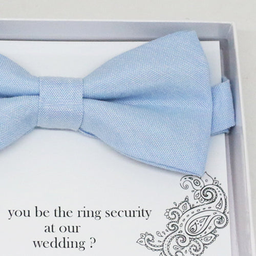 Blue bow tie, Best man request gift, Ring bearer bow tie, Man of honor gift, Best man bow tie, best man gift, some thing blue, Thank you