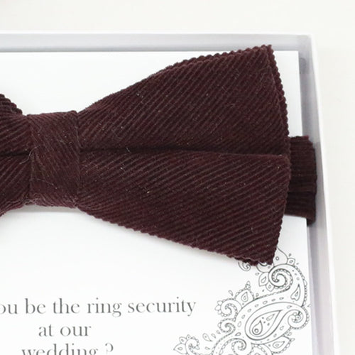 Brown bow tie, Best man request gift, Groomsman bow tie, Man of honor gift, Best man bow tie, best man gift, man of honor request, thank you