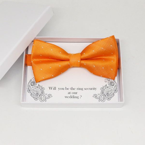 Burnt orange bow tie, Best man request gift, Groomsman bow tie, Man of honor gift, Best man bow tie, best man gift, man of honor request