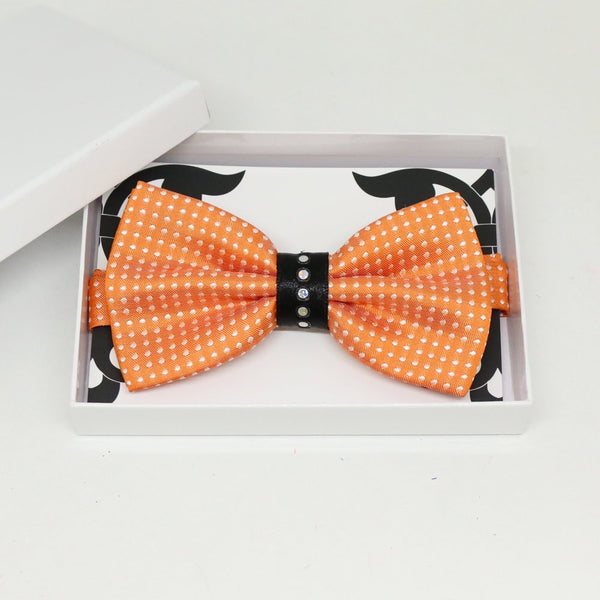 Orange bow tie, Best man request gift, Groomsman bow tie, Man of honor gift, Best man bow tie, best man gift, man of honor request, thankyou