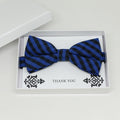 Navy black bow tie, Best man request gift, Groomsman bow tie, Man of honor gift, Best man bow, best man gift, man of honor request, stripe