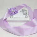 Violet Anemone with diamond Sash, Flower girl sash belt, Satin sash, Maternity Flower Sash,Flower belt,Wedding Sash belt, Bridemade Sash