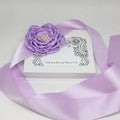 Violet zinia with Pearl flower Sash, Flower girl sash belt, Satin sash, Maternity Flower Sash,Flower belt,Wedding Sash belt, Bridemade Sash