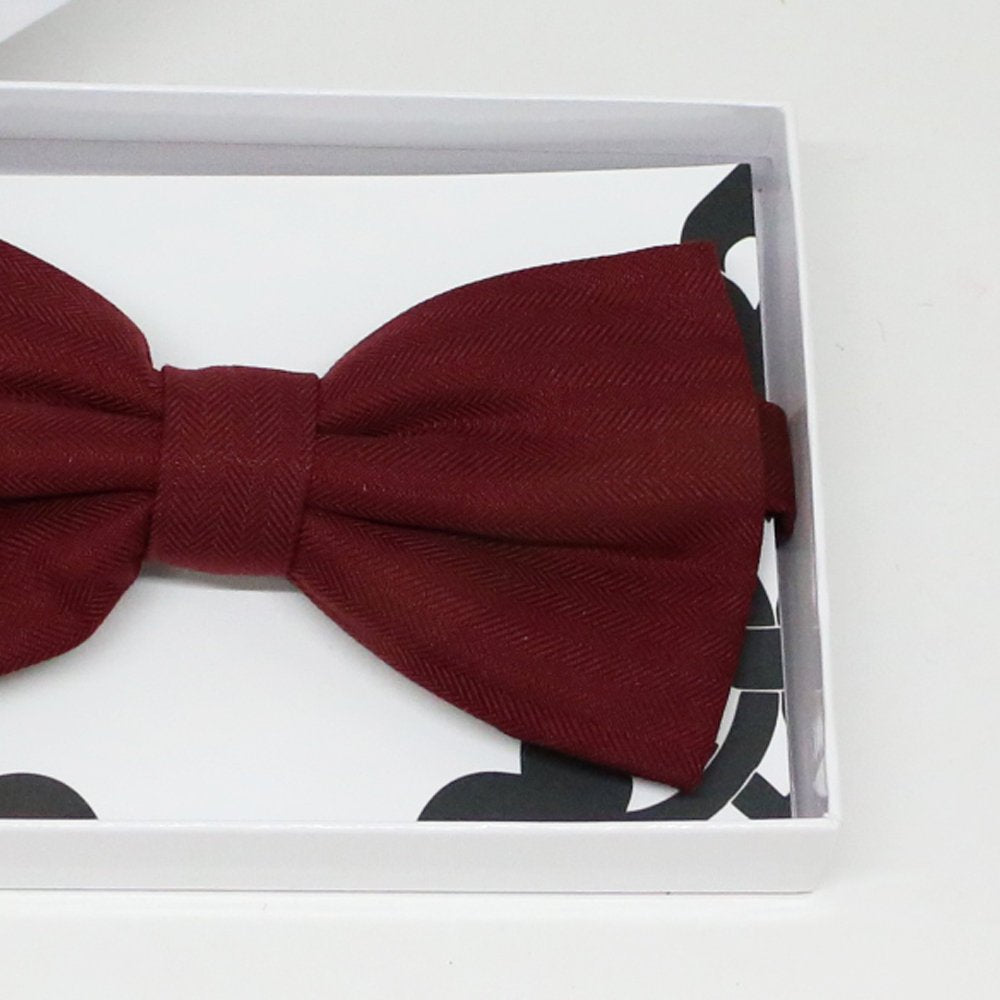 Burgundy bow tie, Best man request gift, Groomsman bow tie, Man of honor gift, Best man bow, best man gift, man of honor request, thank you