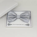 Silver bow tie, Best man request gift, Groomsman bow tie, Man of honor gift, Best man bow tie, best man gift, man of honor request, thankyou