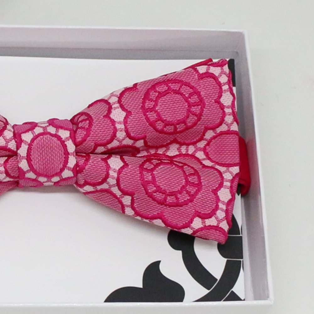 Hot pink flower bow tie, Best man request gift, Groomsman bow tie, Man of honor gift, Best man bow tie, best man gift, man of honor request