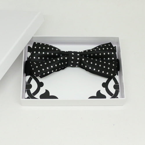 Black White bow tie, Best man request gift, Groomsman bow tie, Man of honor bow, Best man bow, best man gift, man of honor bow, Ring bearer