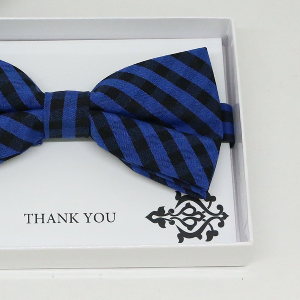 Navy black bow tie, Best man request gift, Groomsman bow tie, Man of honor gift, Best man bow, best man gift, man of honor request, stripe